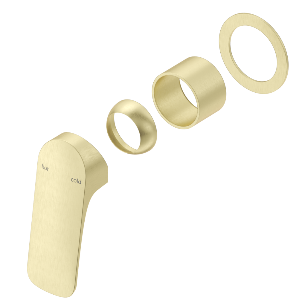 Kaza Shower Mixer - Round Plate - TRIM KIT ONLY
