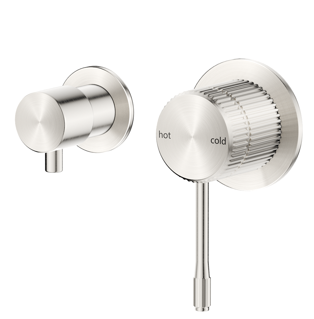 Mica Fluted Shower Mixer Diverter - Sideways