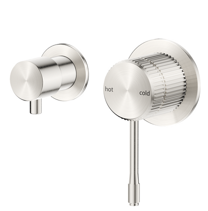 Mica Fluted Shower Mixer Diverter - Sideways
