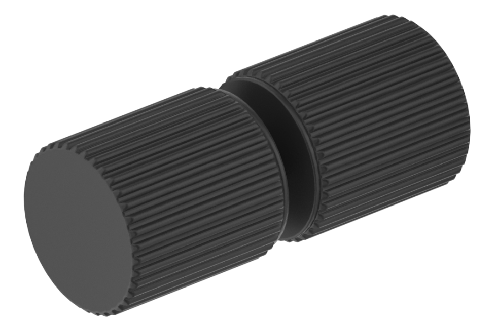 Shower Screen Handle - Fluted - Round