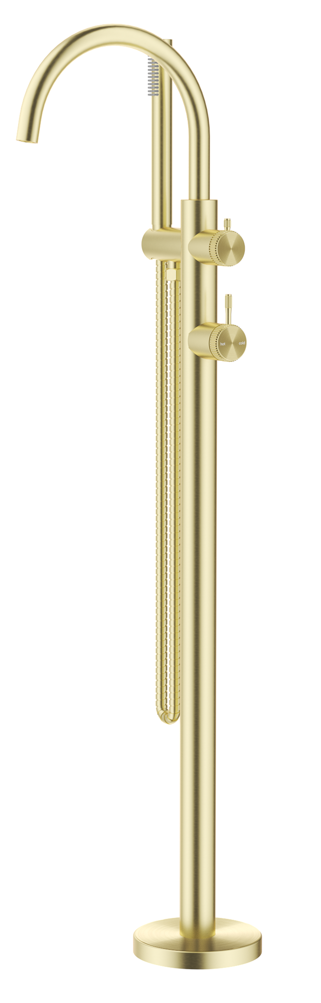 Mica Fluted Freestanding Bath Mixer with Hand Shower - TRIM KIT ONLY