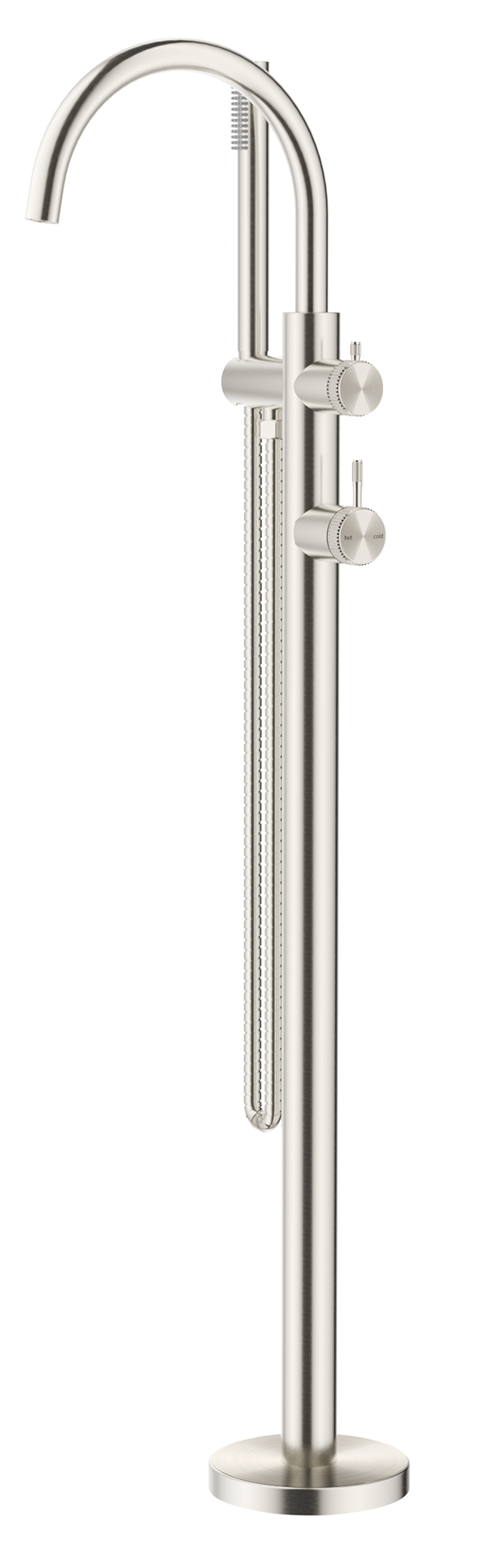 Mica Fluted Freestanding Bath Mixer with Hand Shower - TRIM KIT ONLY