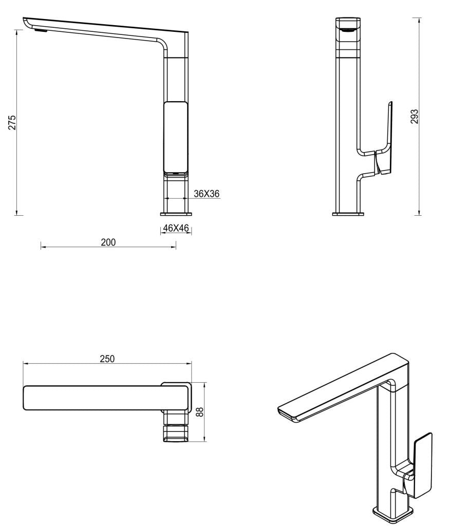 Tiago Sink Mixer